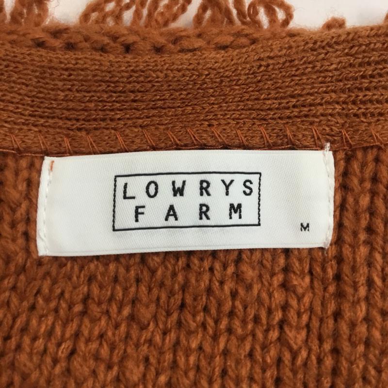 ローリーズファーム LOWRYS FARM カーディガン 長袖 M 無地 茶 / ブラウン /  レディース USED 古着 中古 10061266