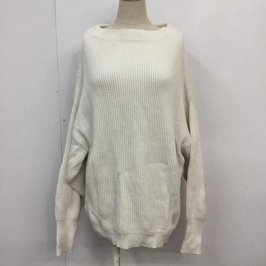 アダムエロペ ADAM ET ROPE' ニット、セーター 長袖 FREE 無地 白 / ホワイト /  レディース USED 古着 中古 10061297