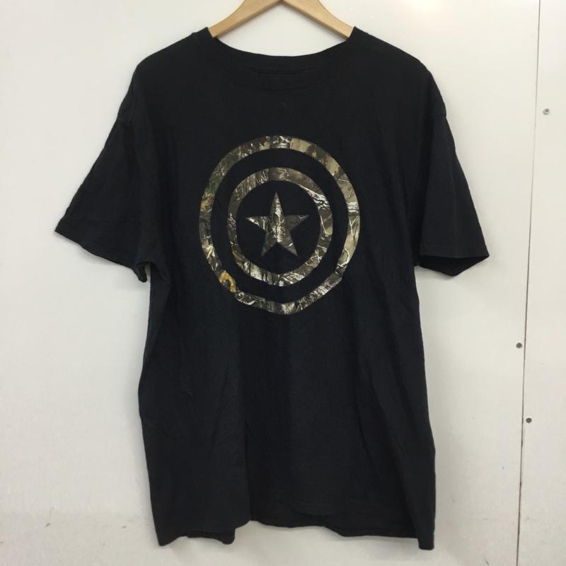 マーベル MARVEL Tシャツ 半袖 XL プリント 黒 / ブラック /  メンズ USED 古着 中古 10061624