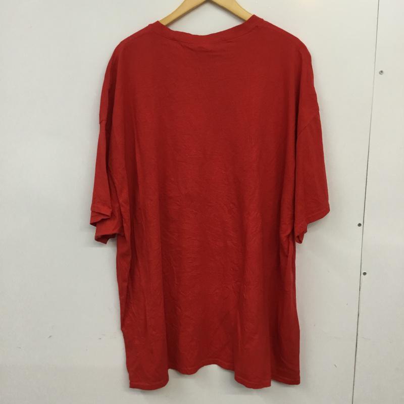 ギルダン GILDAN Tシャツ 半袖 4L ロゴ、文字 赤 / レッド /  メンズ USED 古着 中古 10061641