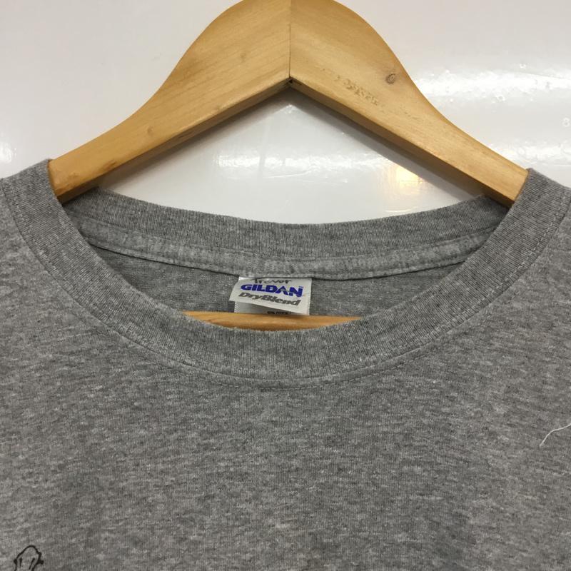 ギルダン GILDAN Tシャツ 半袖 XXL ロゴ、文字 灰 / グレー /  メンズ USED 古着 中古 10061649