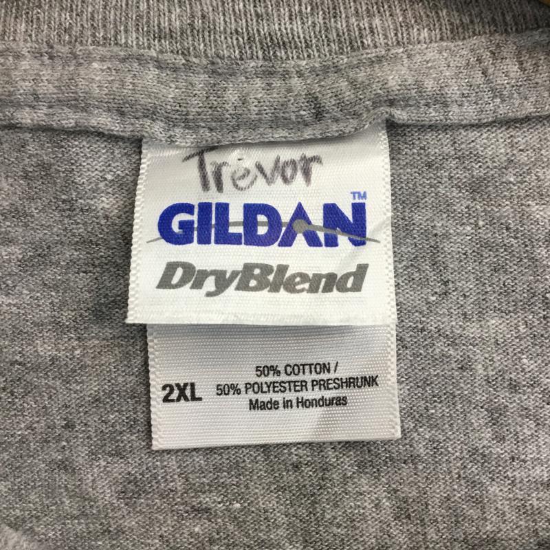 ギルダン GILDAN Tシャツ 半袖 XXL ロゴ、文字 灰 / グレー /  メンズ USED 古着 中古 10061649