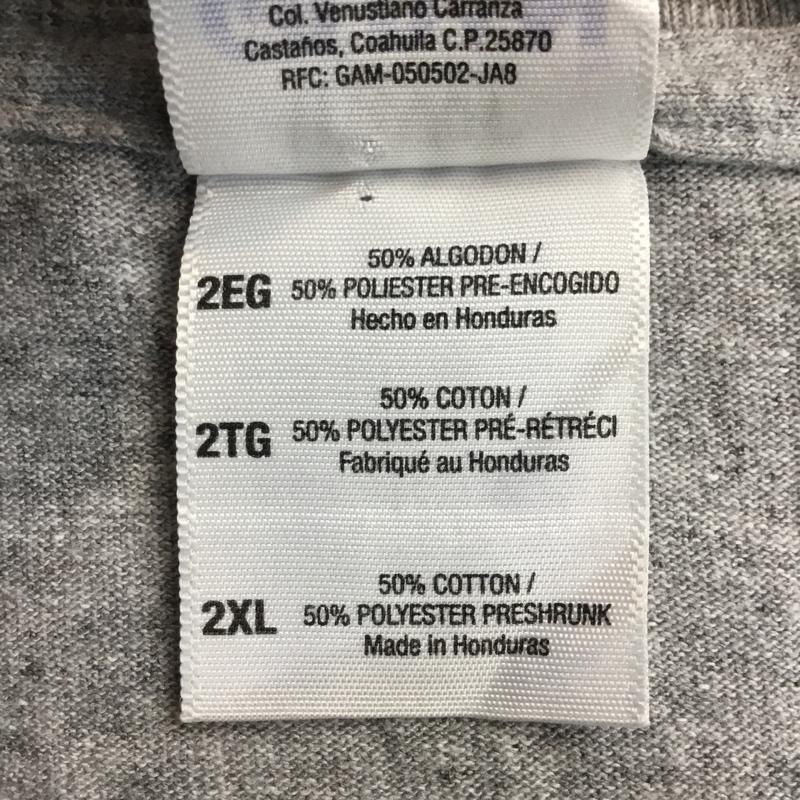 ギルダン GILDAN Tシャツ 半袖 XXL ロゴ、文字 灰 / グレー /  メンズ USED 古着 中古 10061649