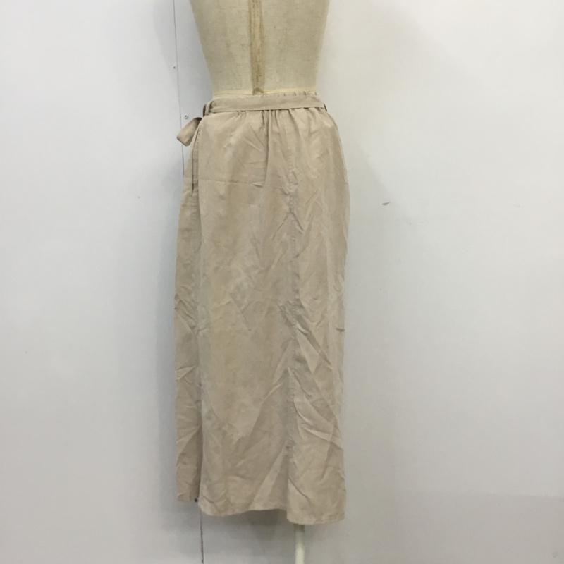 ミスティック mystic スカート ひざ丈スカート 巻きスカート FREE 無地 ベージュ / ベージュ /  レディース USED 古着 中古 10061705