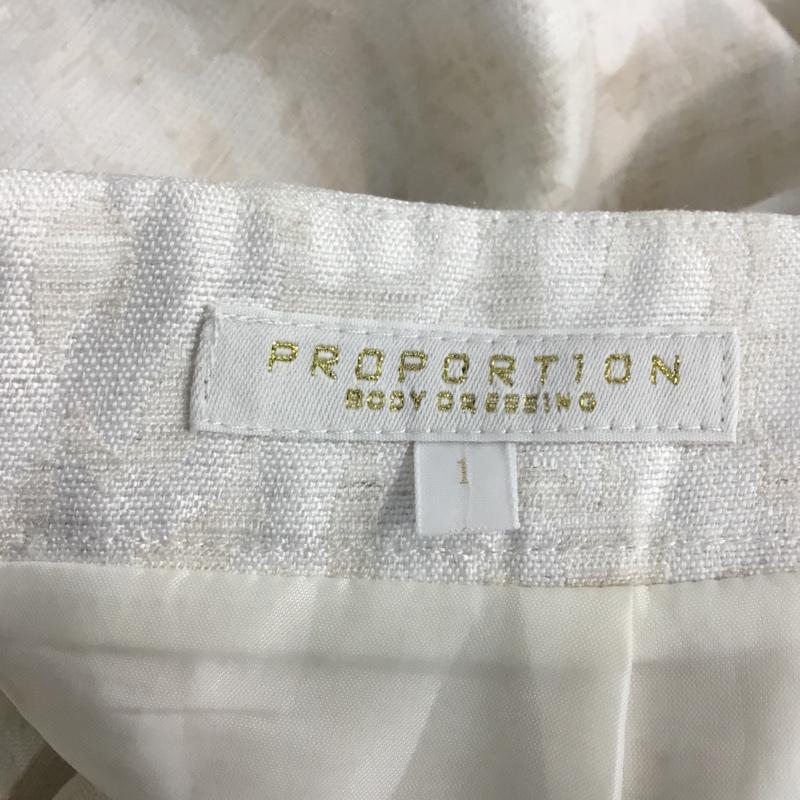 プロポーションボディドレッシング PROPORTION BODY DRESSING スカート ミニスカート 1 総柄 白 / ホワイト /  レディース USED 古着 中古 10061741
