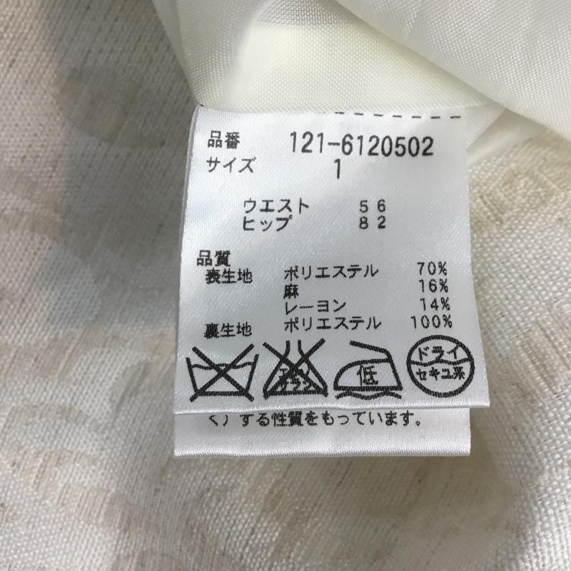 プロポーションボディドレッシング PROPORTION BODY DRESSING スカート ミニスカート 1 総柄 白 / ホワイト /  レディース USED 古着 中古 10061741