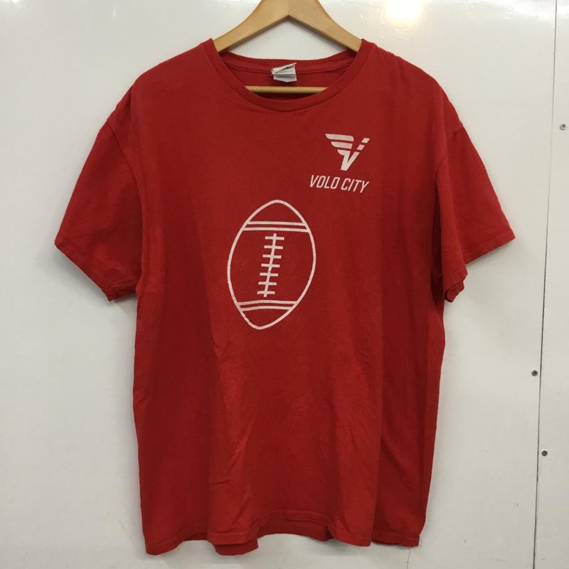 古着 USED Tシャツ 半袖 クルーネック VOLOCITY バックプリント L ロゴ、文字 赤 / レッド /  メンズ USED 古着 中古 10061765