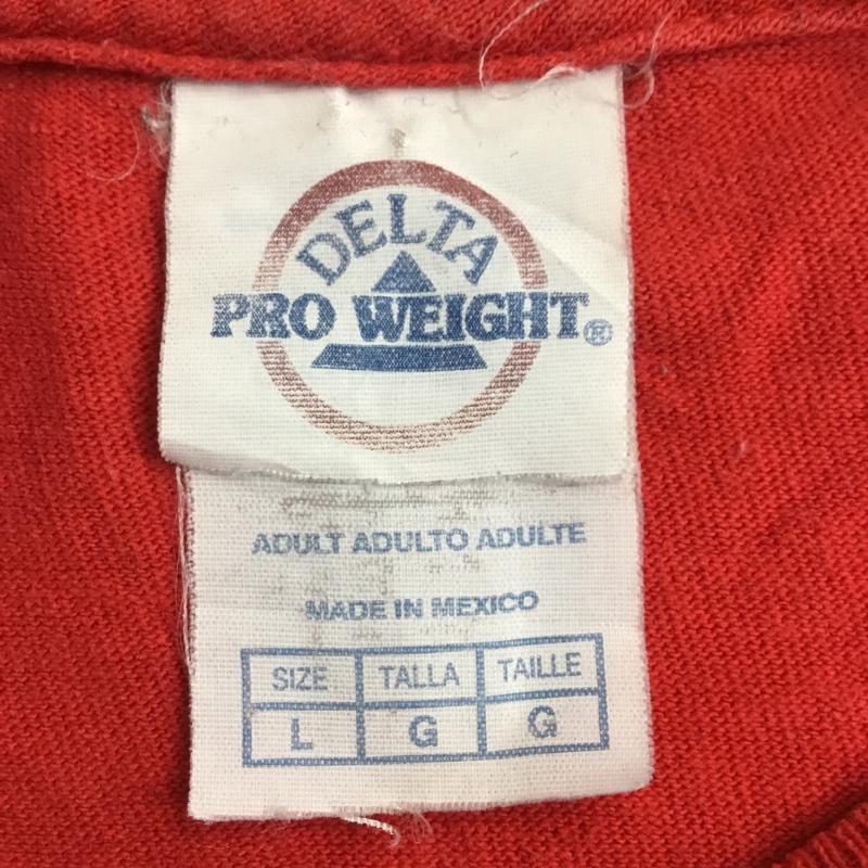 古着 USED Tシャツ 半袖 クルーネック VOLOCITY バックプリント L ロゴ、文字 赤 / レッド /  メンズ USED 古着 中古 10061765