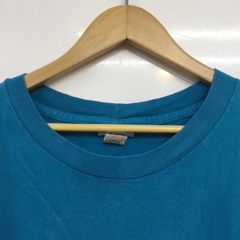 古着 USED Tシャツ 半袖 クルーネック プリント coamel プリント 水色 / ライトブルー /  メンズ USED 古着 中古 10061766