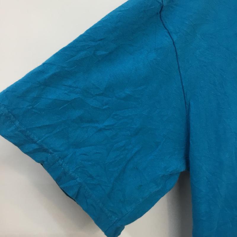 古着 USED Tシャツ 半袖 クルーネック プリント coamel プリント 水色 / ライトブルー /  メンズ USED 古着 中古 10061766