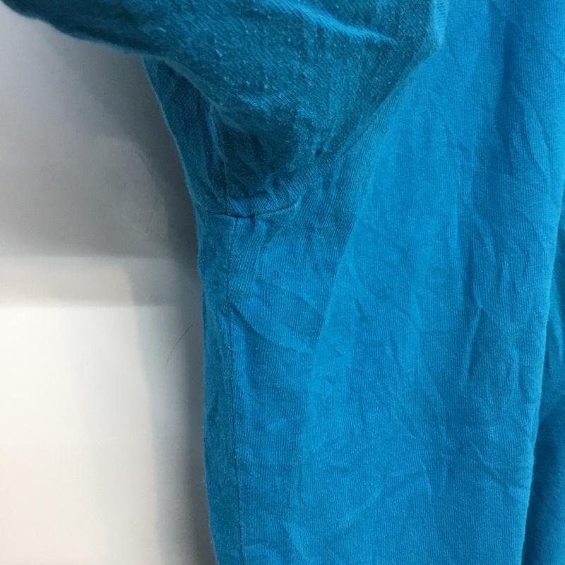 古着 USED Tシャツ 半袖 クルーネック プリント coamel プリント 水色 / ライトブルー /  メンズ USED 古着 中古 10061766