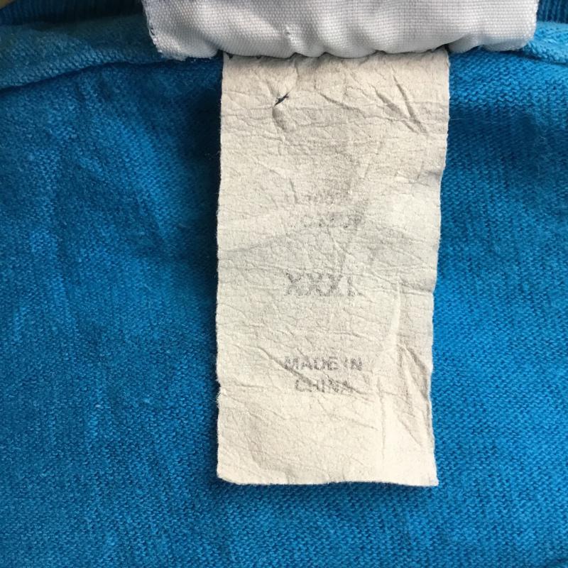 古着 USED Tシャツ 半袖 クルーネック プリント coamel プリント 水色 / ライトブルー /  メンズ USED 古着 中古 10061766