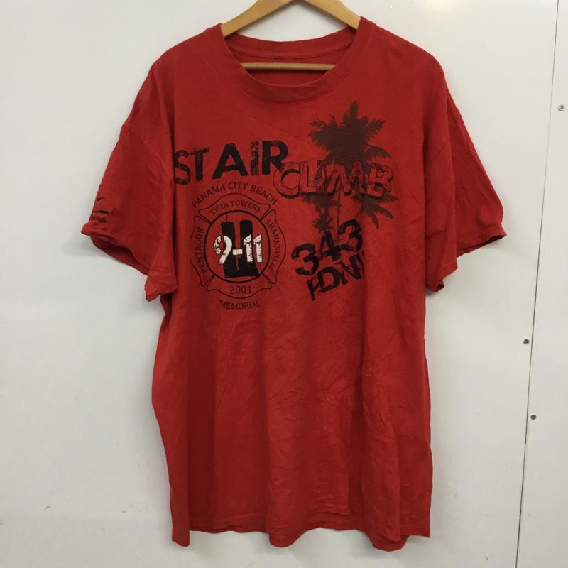 古着 USED Tシャツ 半袖 クルーネック ロゴ プリント 赤 / レッド /  メンズ USED 古着 中古 10061769