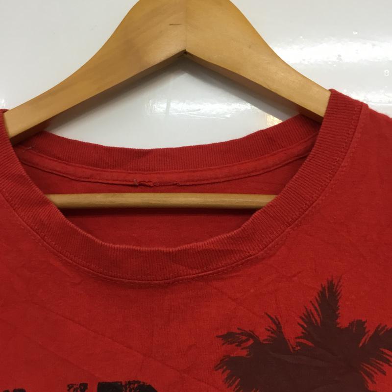 古着 USED Tシャツ 半袖 クルーネック ロゴ プリント 赤 / レッド /  メンズ USED 古着 中古 10061769