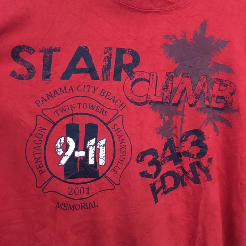 古着 USED Tシャツ 半袖 クルーネック ロゴ プリント 赤 / レッド /  メンズ USED 古着 中古 10061769