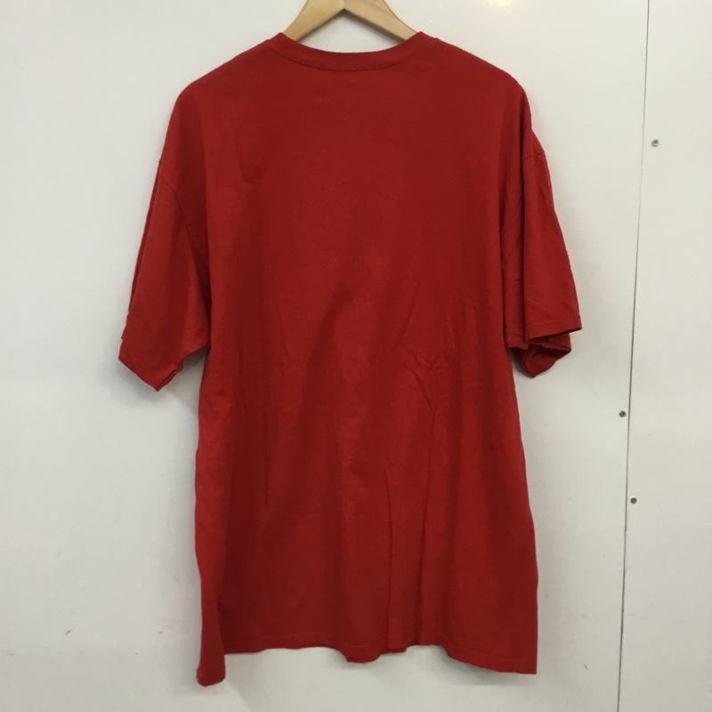 古着 USED Tシャツ 半袖 クルーネック ロゴ 筆記体 XL ロゴ、文字 赤 / レッド /  メンズ USED 古着 中古 10061771
