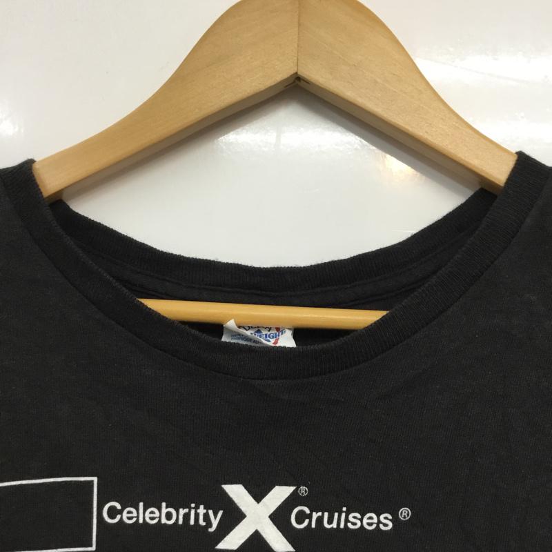 古着 USED Tシャツ 半袖 クルーネック 船 2018 XL プリント 黒 / ブラック /  メンズ USED 古着 中古 10061773