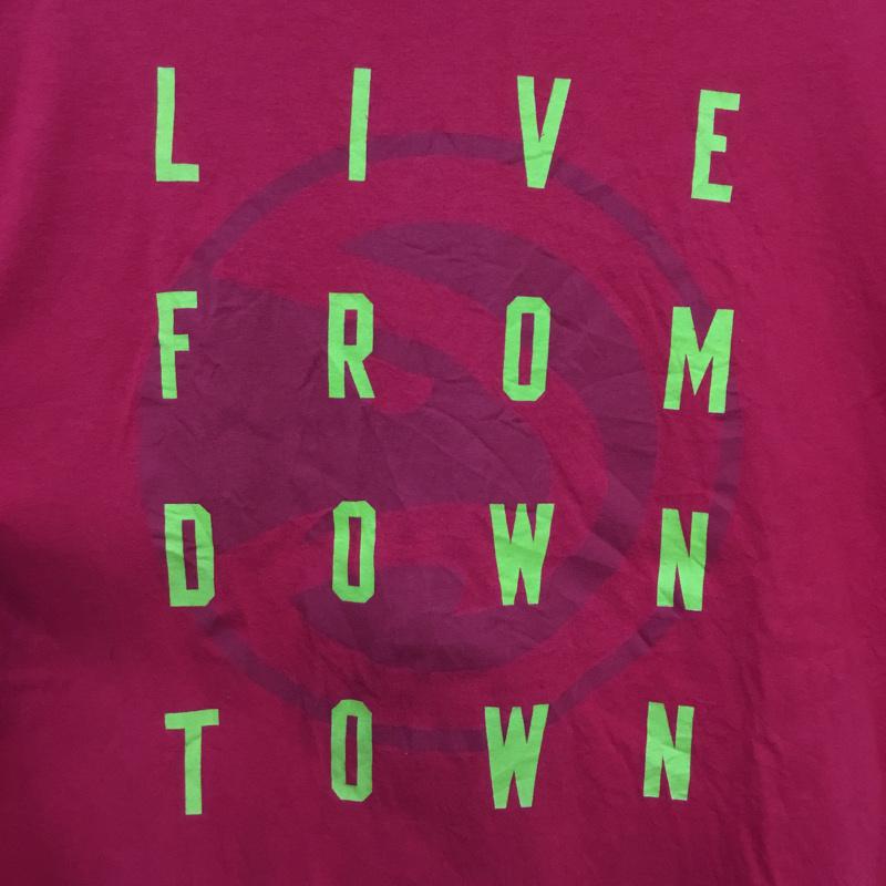ギルダン GILDAN Tシャツ 半袖 クルーネック NBA ロゴ XL ロゴ、文字 赤 / レッド /  メンズ USED 古着 中古 10061774