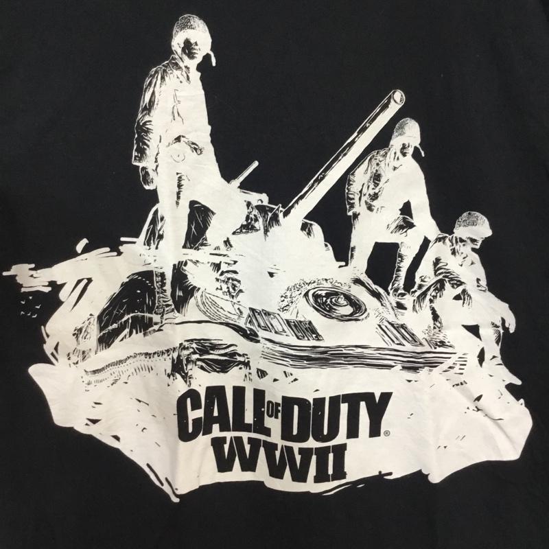 古着 USED Tシャツ 半袖 クルーネック CALL OF DUTY WW 2 L プリント 黒 / ブラック /  メンズ USED 古着 中古 10061775