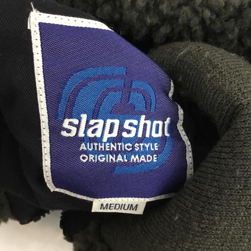 スラップショット SLAP SHOT ジャケット、上着 ジャケット、ブレザー 9302 パーカー ラグランスリーブ M 無地 黒 / ブラック / X チャコールグレー / チャコールグレー /  メンズ USED 古着 中古 10061778