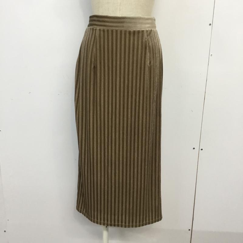 アーバンリサーチ URBAN RESEARCH スカート ロングスカート WH86-25N018 ベロア スリット FREE 無地 ベージュ / ベージュ /  レディース USED 古着 中古 10061829