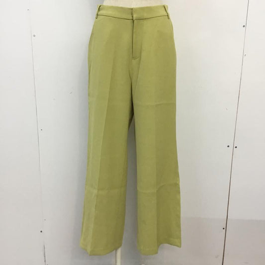 ローリーズファーム LOWRYS FARM パンツ スラックス LF520017TK カラーストレートパンツ センタープレス L 無地 薄緑 / ライトグリーン /  レディース USED 古着 中古 10061934