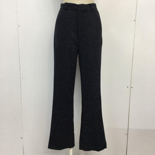 カスタネ Kastane パンツ スラックス 19AW-IN-66 ネップスラックスパンツ スリット 2  紺 / ネイビー /  レディース USED 古着 中古 10061939