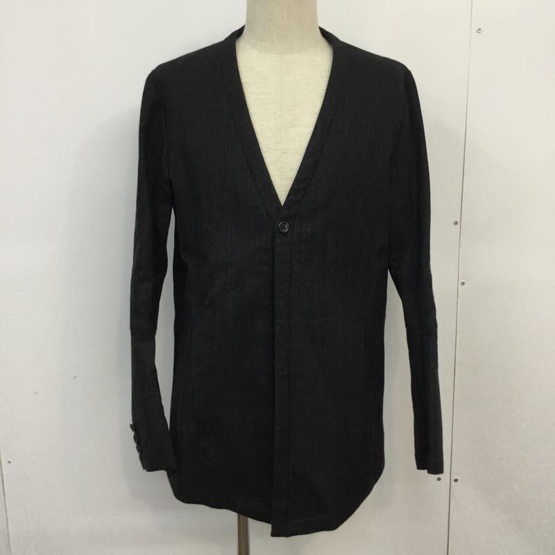 テーアッシュウ THE ジャケット、上着 ジャケット、ブレザー 2010SS THE-0553 Vネック 46 無地 チャコールグレー / チャコールグレー /  メンズ USED 古着 中古 10061999