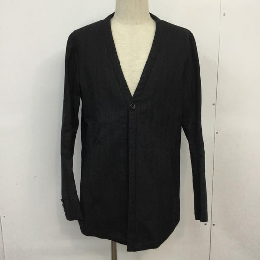 テーアッシュウ THE ジャケット、上着 ジャケット、ブレザー 2010SS THE-0553 Vネック 46 無地 チャコールグレー / チャコールグレー /  メンズ USED 古着 中古 10061999