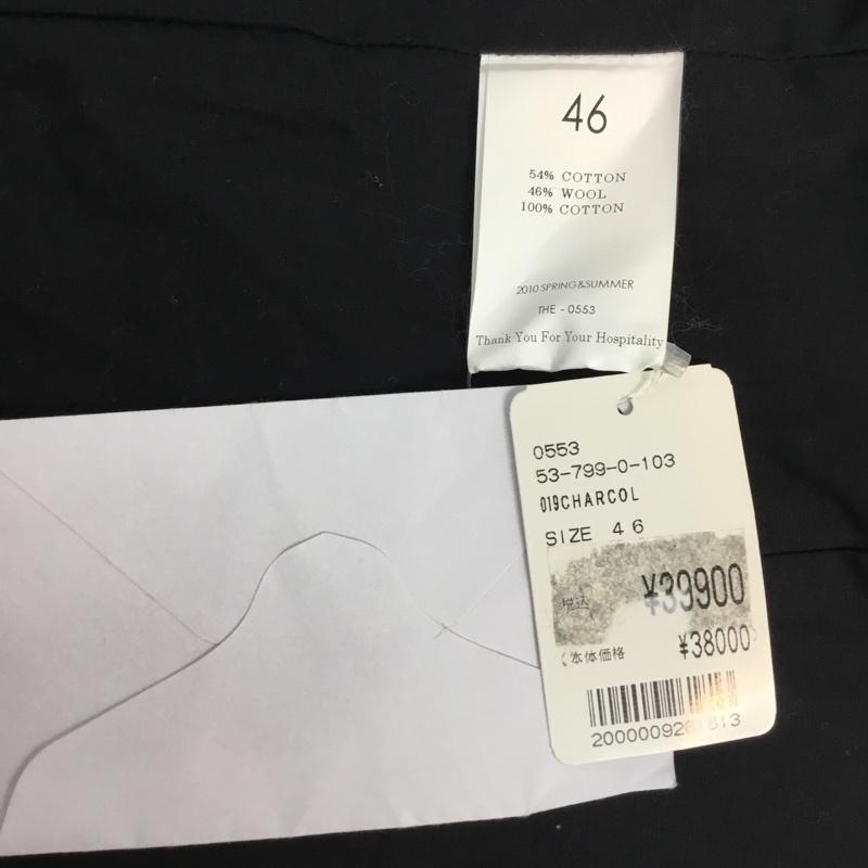 テーアッシュウ THE ジャケット、上着 ジャケット、ブレザー 2010SS THE-0553 Vネック 46 無地 チャコールグレー / チャコールグレー /  メンズ USED 古着 中古 10061999