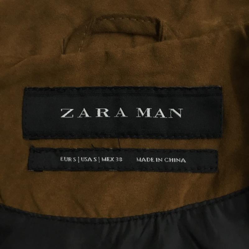 ザラメン ZARA MAN ジャケット、上着 ジャケット、ブレザー 4341 362 704 ノーカラー スウェード調 S 無地 キャメル / キャメル /  メンズ USED 古着 中古 10062061