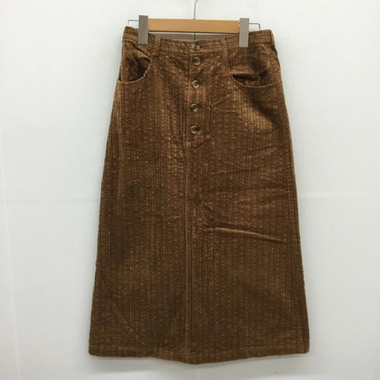 エヘカソポ ehka sopo スカート ひざ丈スカート コーデュロイスカート FREE 茶 / ブラウン /  レディース USED 古着 中古 10062136