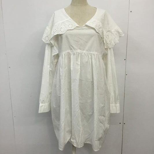 ローリーズファーム LOWRYS FARM チュニック 長袖 FREE 無地 白 / ホワイト /  レディース USED 古着 中古 10062226
