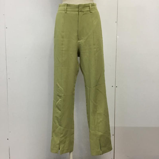 ローリーズファーム LOWRYS FARM パンツ スラックス LF521007AD L 無地 黄緑 / イエローグリーン /  レディース USED 古着 中古 10062227