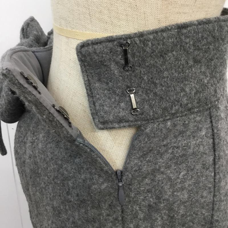スライ SLY スカート ひざ丈スカート 030AAM31-2280 FRONT BELTED WOOL LIKE SK ベルト 2 無地 灰 / グレー /  レディース USED 古着 中古 10062336