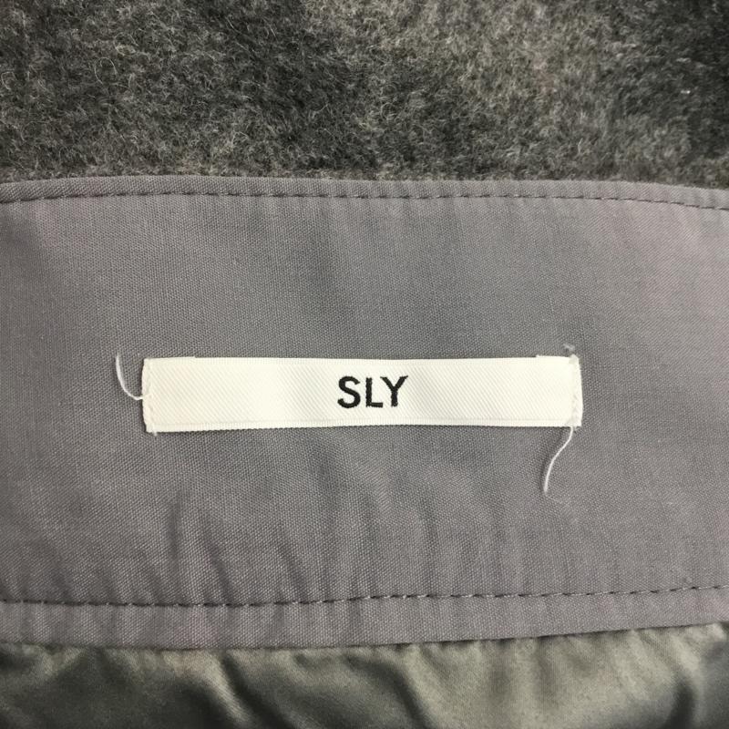 スライ SLY スカート ひざ丈スカート 030AAM31-2280 FRONT BELTED WOOL LIKE SK ベルト 2 無地 灰 / グレー /  レディース USED 古着 中古 10062336