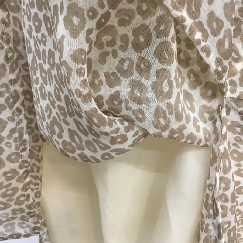 ニコアンド niko and... スカート ロングスカート ST94CM09WS スリット ヒョウ柄・レオパード柄 ベージュ / ベージュ /  レディース USED 古着 中古 10062337