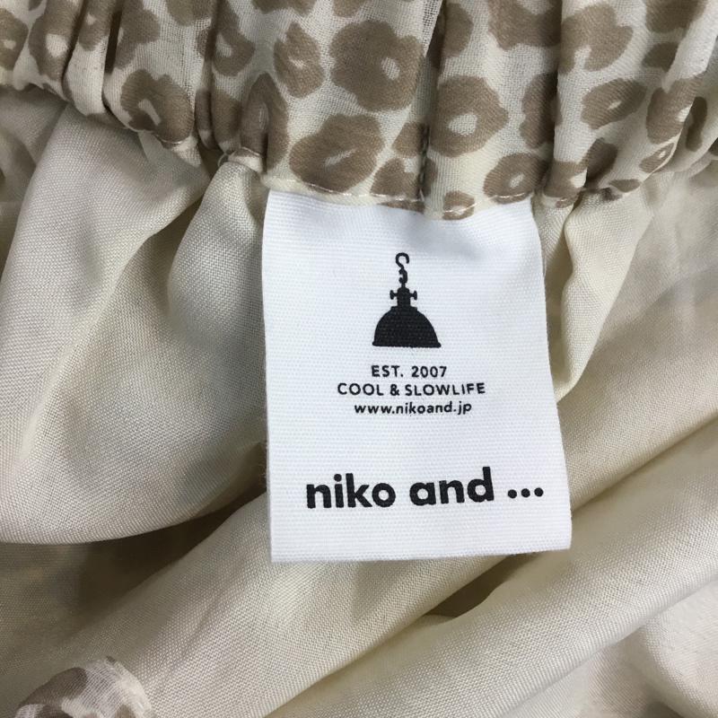 ニコアンド niko and... スカート ロングスカート ST94CM09WS スリット ヒョウ柄・レオパード柄 ベージュ / ベージュ /  レディース USED 古着 中古 10062337