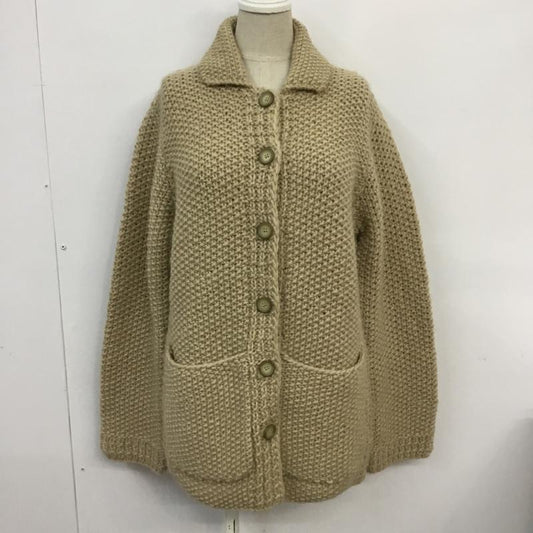 アンドエー And A カーディガン 長袖 ウール ニットジャケット 38 無地 ベージュ / ベージュ /  レディース USED 古着 中古 10062341