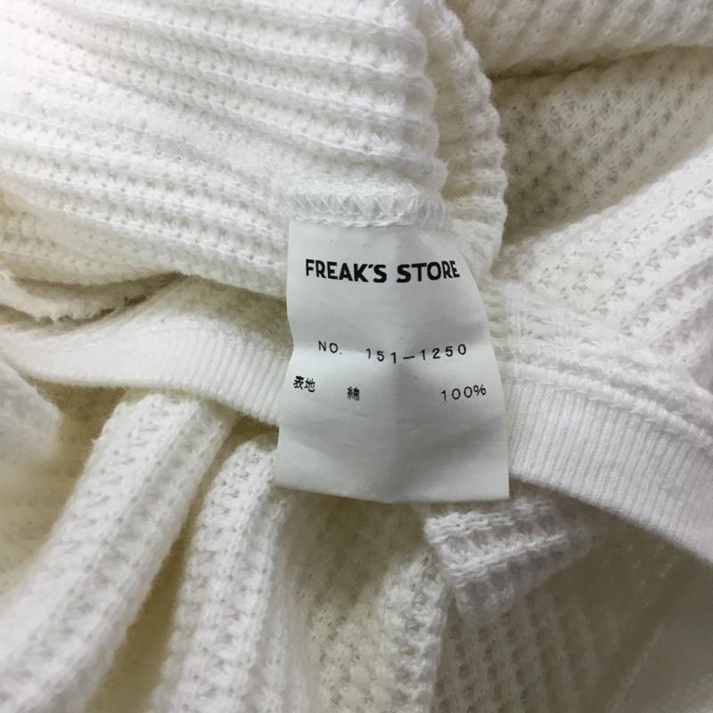 フリークスストア FREAK'S STORE カットソー 長袖 151-1250 ワッフル ラグランスリーブ M 無地 白 / ホワイト /  メンズ USED 古着 中古 10062529