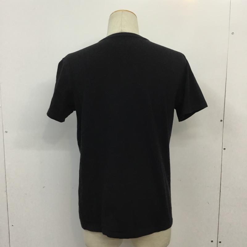 トミーヒルフィガー TOMMY HILFIGER Tシャツ 半袖 C81 7868679 Vネック ワンポイント S 刺繍 黒 / ブラック /  メンズ USED 古着 中古 10062532