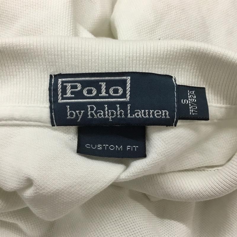 ポロバイラルフローレン Polo by RALPH LAUREN ポロシャツ 半袖 カラーホース 刺繍 鹿の子 S ワンポイント 白 / ホワイト /  メンズ USED 古着 中古 10062536