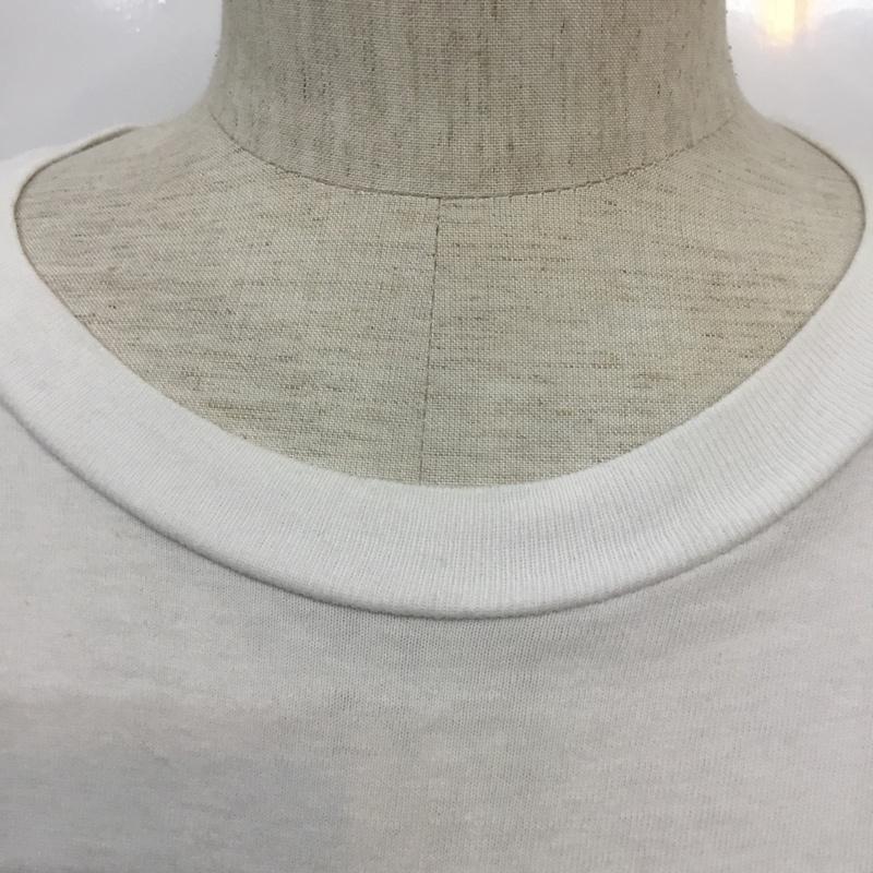 カーハート Carhartt Tシャツ 半袖 クルーネック ラグランスリーブ 刺繍 ロゴ、文字 白 / ホワイト /  メンズ USED 古着 中古 10062546