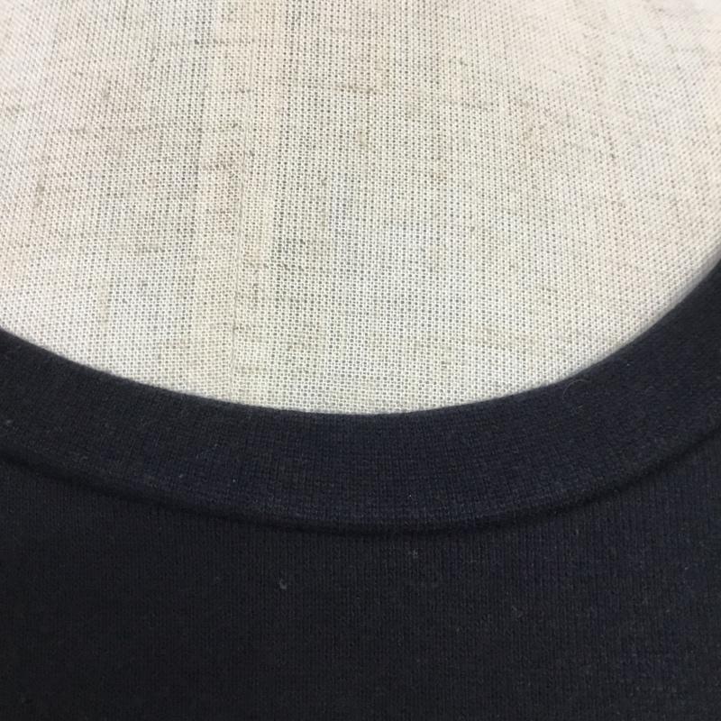 ミルクフェド MILKFED. ワンピース ひざ丈スカート スウェットワンピース S ロゴ、文字 黒 / ブラック /  レディース USED 古着 中古 10062650
