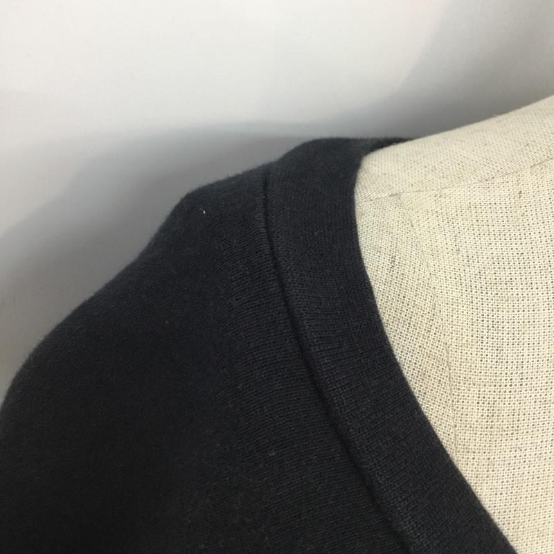 ミルクフェド MILKFED. ワンピース ひざ丈スカート スウェットワンピース S ロゴ、文字 黒 / ブラック /  レディース USED 古着 中古 10062650