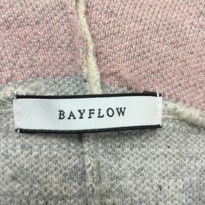ベイフロー BAYFLOW カーディガン 長袖 BW1802T004 パステルオルテガカーディガン 2 ネイティブ柄 アイボリー / アイボリー / X 灰 / グレー / X 赤 / レッド /  レディース USED 古着 中古 10062705