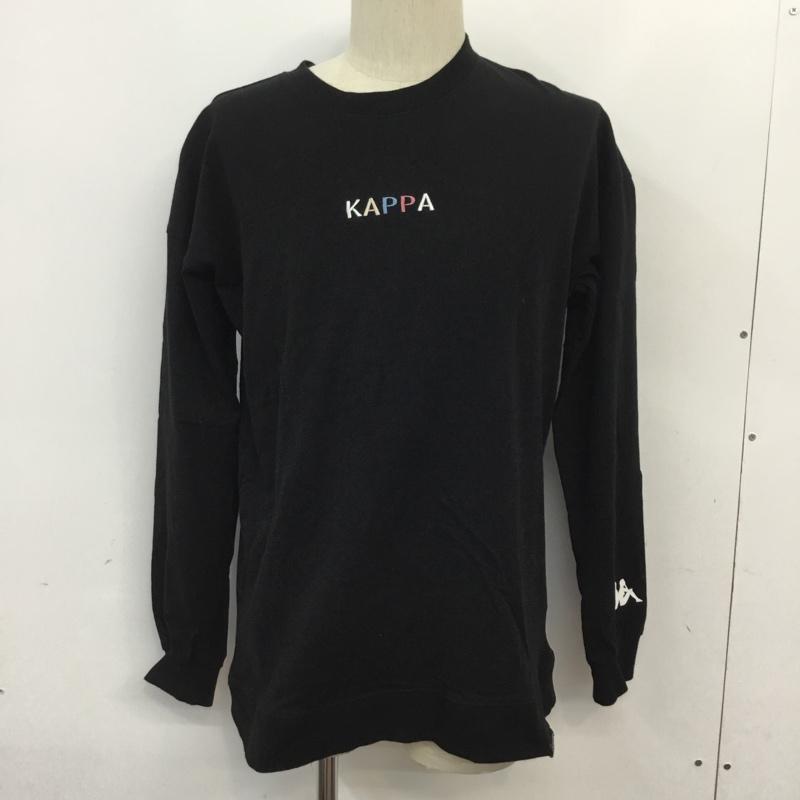 カッパ Kappa Tシャツ 長袖 X59501A ロンＴ M ロゴ、文字 黒 / ブラック /  メンズ USED 古着 中古 10062718