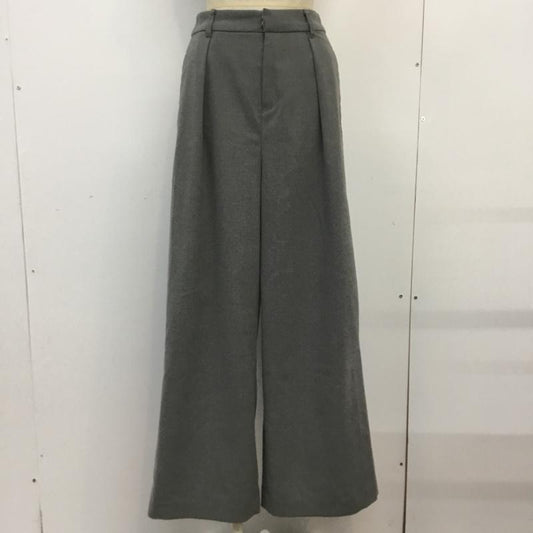 ムルーア MURUA ボトムス ボトムス 011660701301 サイドスリットワイドパンツ S 無地 灰 / グレー /  レディース USED 古着 中古 10062900