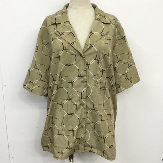 マウジー MOUSSY シャツ、ブラウス 半袖 010BAS30-7720 HOOP CHAIN SH FREE 総柄 ベージュ / ベージュ /  レディース USED 古着 中古 10063043