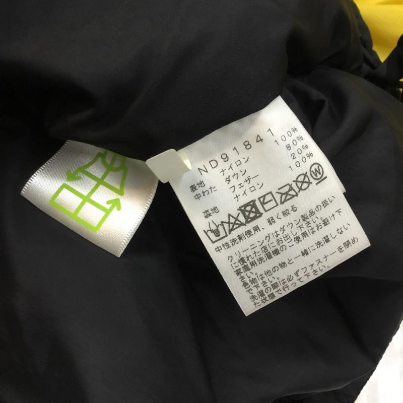 ザノースフェイス THE NORTH FACE ジャケット、上着 ダウンジャケット ND91841 Nuptse Jacket ヌプシジャケット M 無地 X ロゴ、文字 黒 / ブラック / X 黄 / イエロー /  メンズ USED 古着 中古 10063065